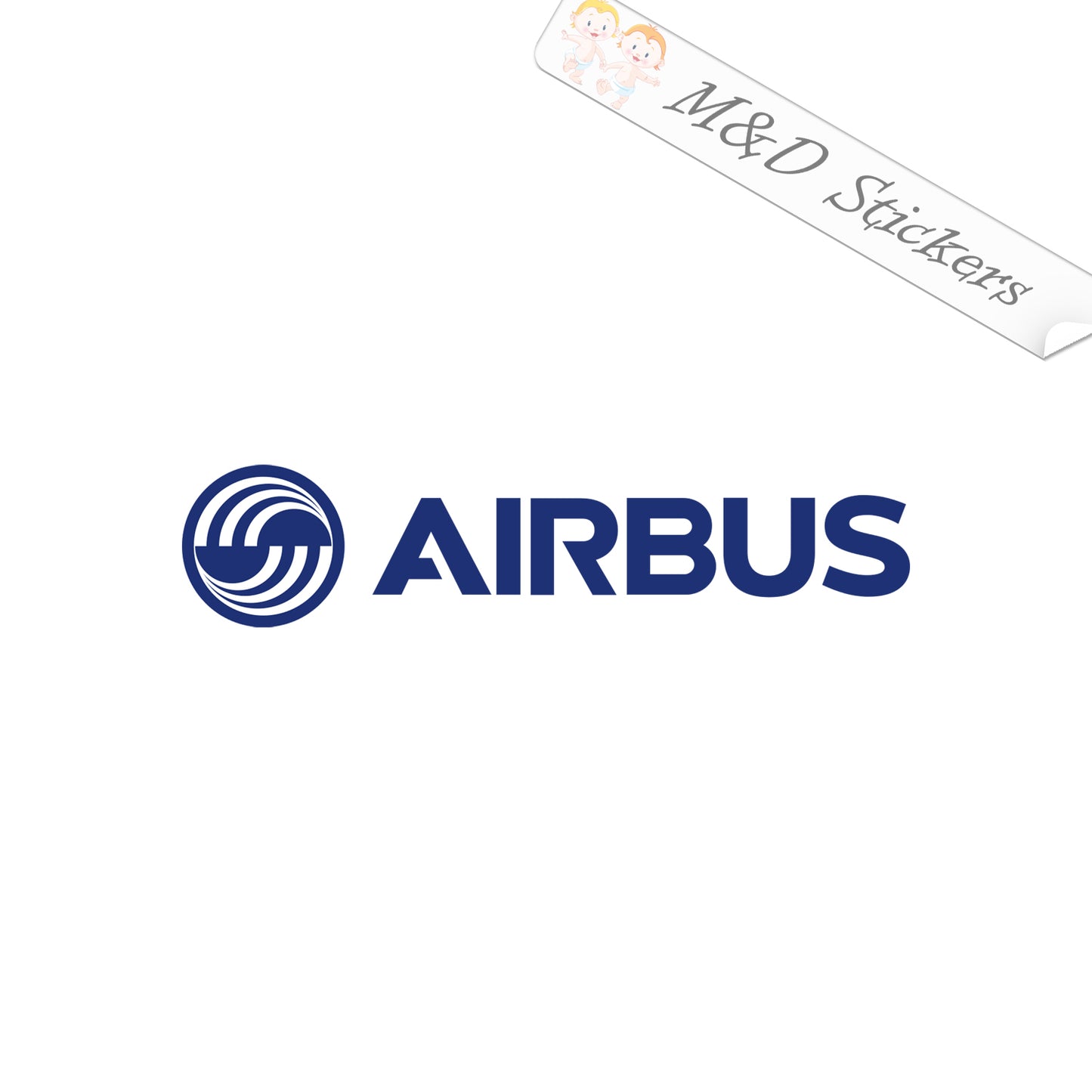 Airbus Logo (4.5" - 30") Vinyl Decal in Different colors & size for Cars/Bikes/Windows