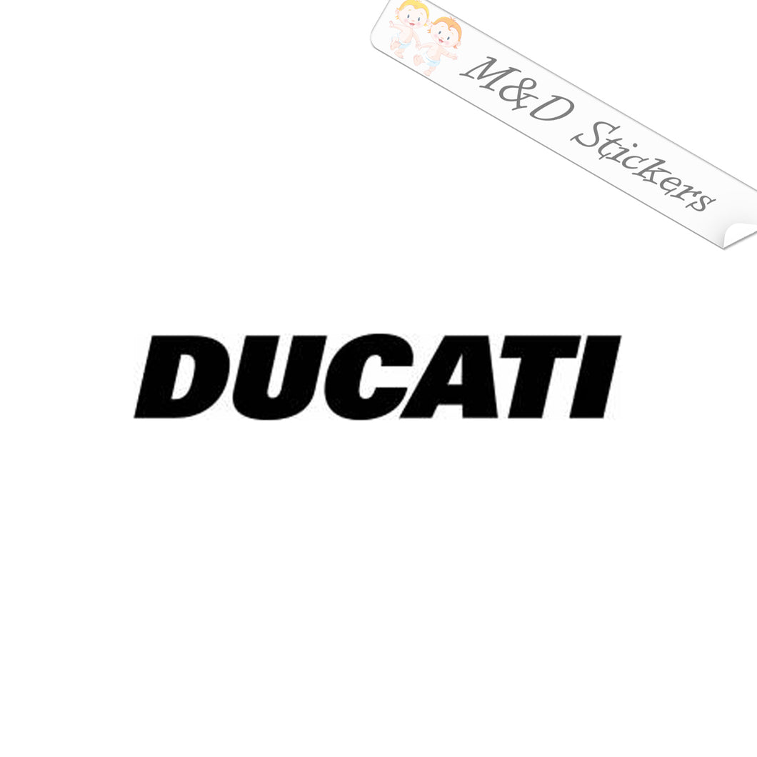 2x Ducati Logo Vinyl Decal Sticker Different colors & size for Cars/Bikes/Windows