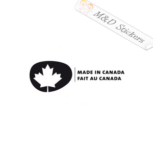 2x Made in Canada / fait au Canada Vinyl Decal Sticker Different colors & size for Cars/Bikes/Windows