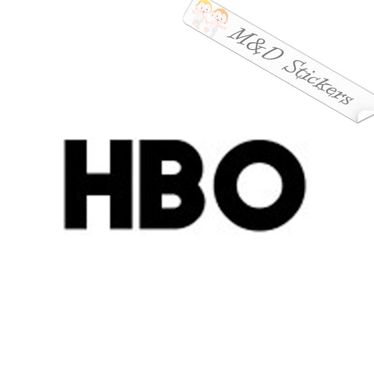 2x HBO Vinyl Decal Sticker Different colors & size for Cars/Bikes/Windows