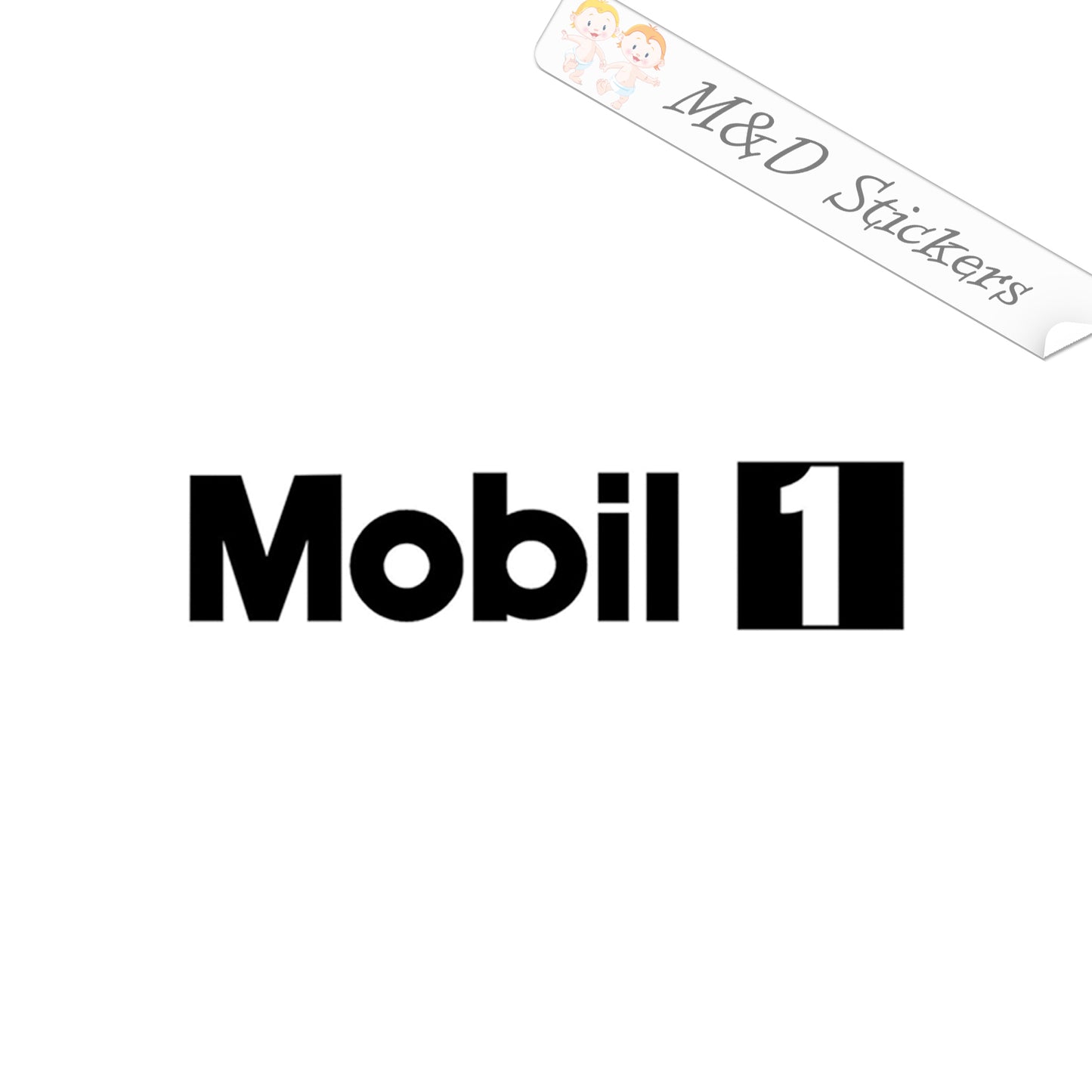 Mobil 1 Motor Oil Logo (4.5" - 30") Vinyl Decal in Different colors & size for Cars/Bikes/Windows