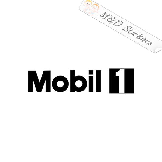Mobil 1 Motor Oil Logo (4.5" - 30") Vinyl Decal in Different colors & size for Cars/Bikes/Windows