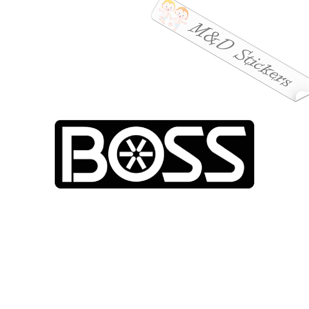 2x Boss hydraulic Vinyl Decal Sticker Different colors & size for Cars/Bikes/Windows