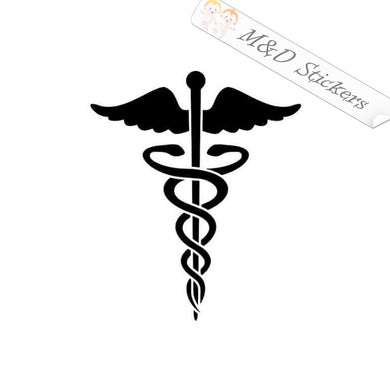 2x Medical symbol Vinyl Decal Sticker Different colors & size for Cars/Bikes/Windows