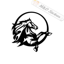 2x Mustang Horse head Vinyl Decal Sticker Different colors & size for Cars/Bikes/Windows