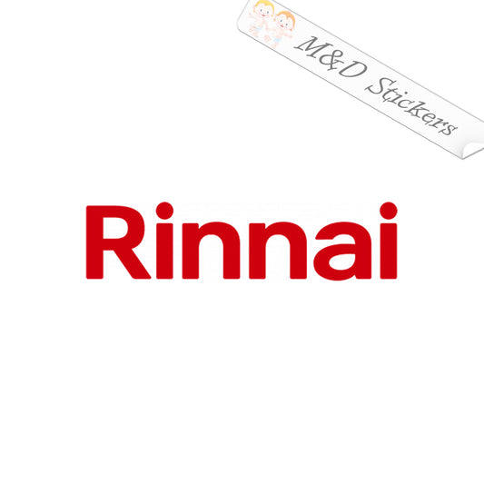 2x Rinnai water heaters Logo Vinyl Decal Sticker Different colors & size for Cars/Bikes/Windows