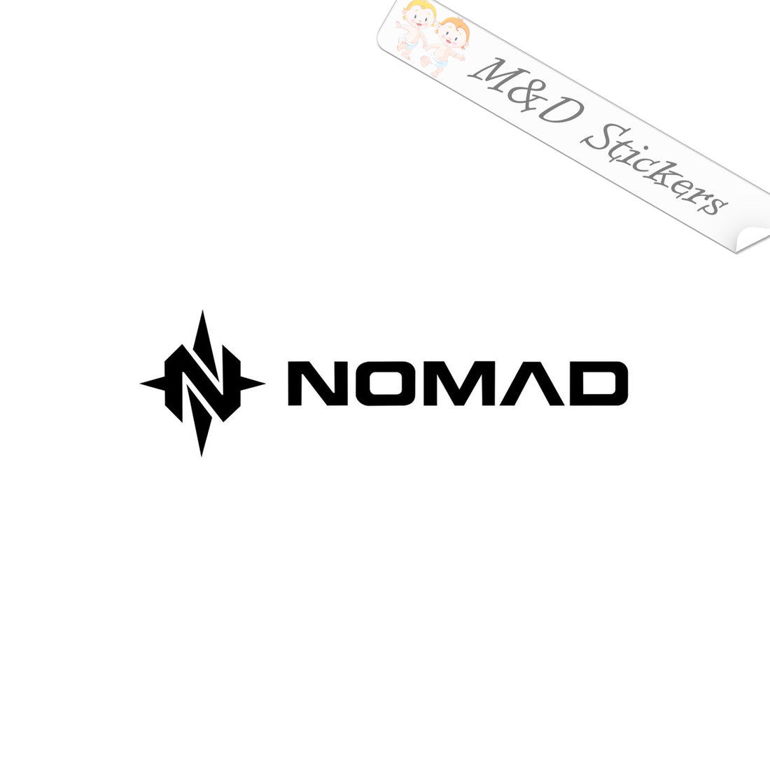 2x Nomad logo Vinyl Decal Sticker Different colors & size for Cars/Bik ...