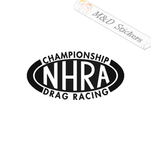 2x NHRA Drag Racing Vinyl Decal Sticker Different colors & size for Cars/Bikes/Windows
