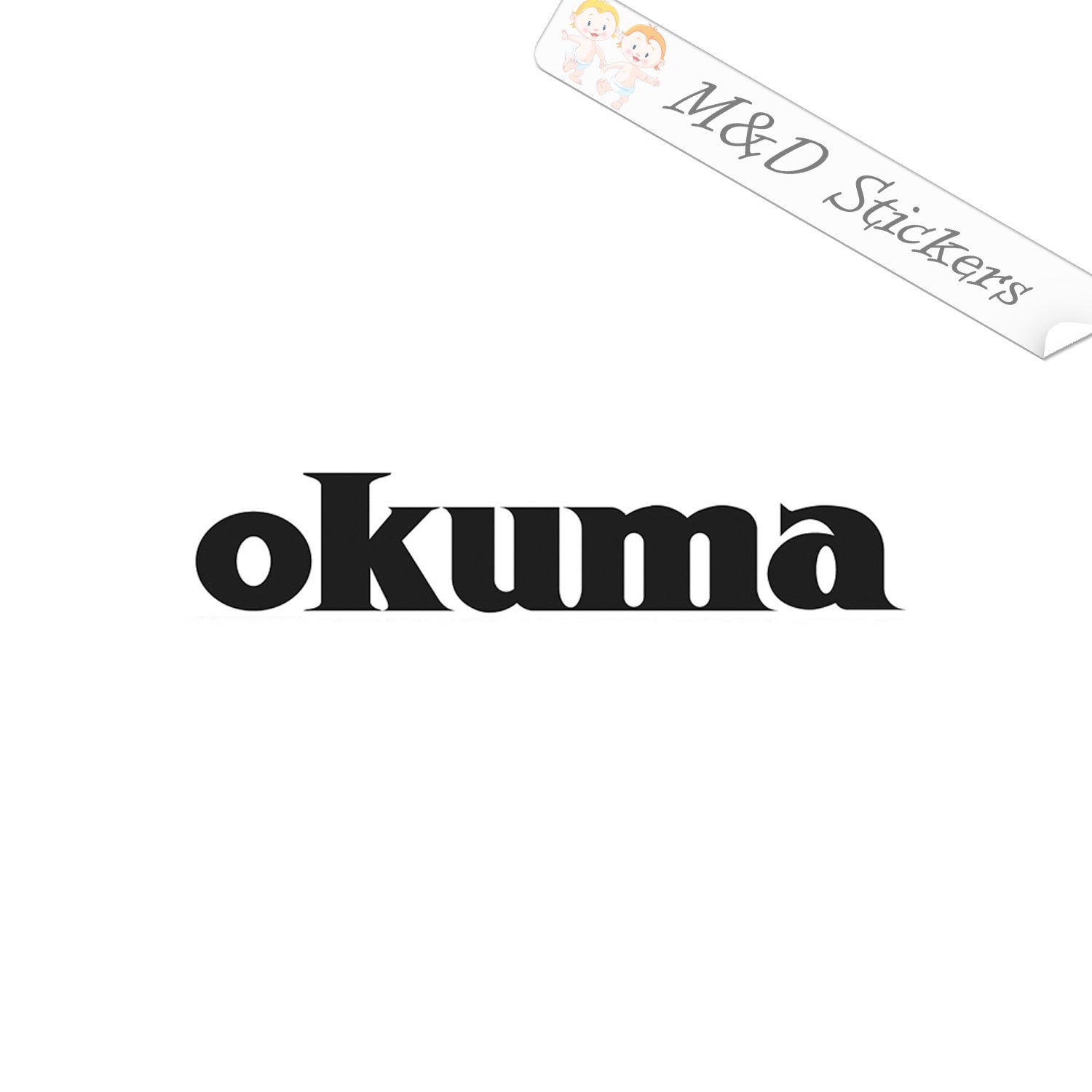 Okuma Fishing Logo (4.5 - 30) Vinyl Decal in Different colors & size –  M&D Stickers