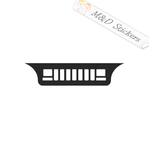 2x Jeep Radiator Vinyl Decal Sticker Different colors & size for Cars/Bikes/Windows