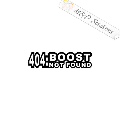 2x 404 Boost not found Vinyl Decal Sticker Different colors & size for Cars/Bikes/Windows