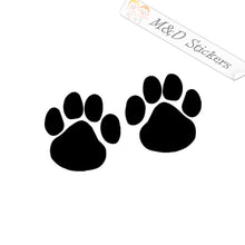 2x Paws Vinyl Decal Sticker Different colors & size for Cars/Bikes/Windows