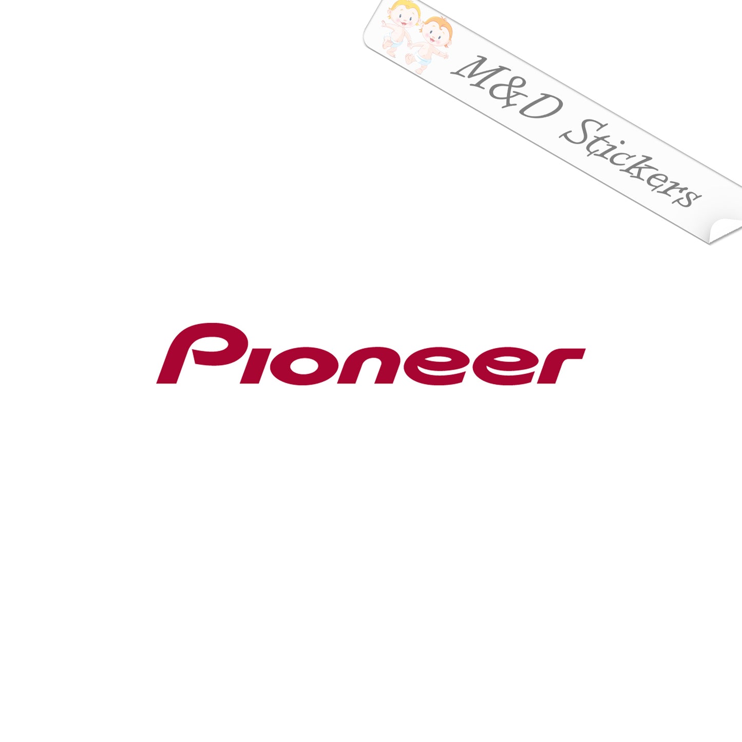 2x Pioneer Vinyl Decal Sticker Different colors & size for Cars/Bikes/Windows