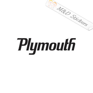 2x Plymouth Logo Vinyl Decal Sticker Different colors & size for Cars/Bikes/Windows