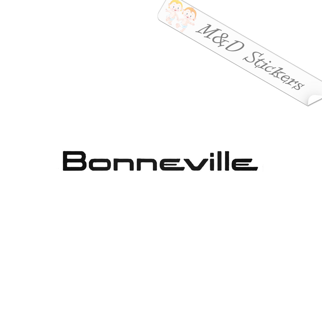 2x Bonneville Pontiac Vinyl Decal Sticker Different colors & size for Cars/Bikes/Windows