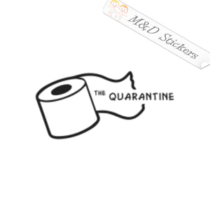 Quarantine Toilet paper (4.5" - 30") Vinyl Decal in Different colors & size for Cars/Bikes/Windows