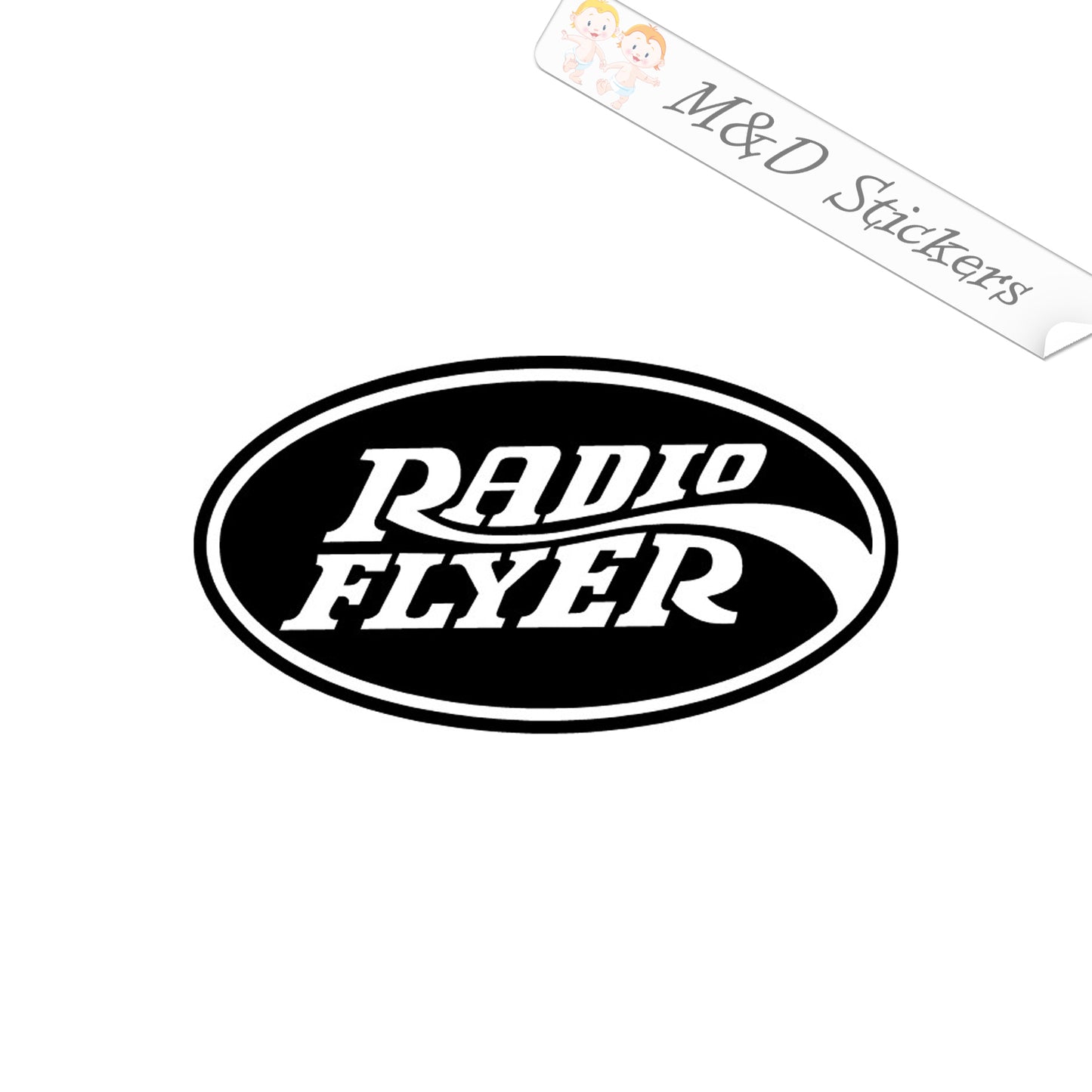 2x Radio Flyer kids wagons Vinyl Decal Sticker Different colors & size for Cars/Bikes/Windows