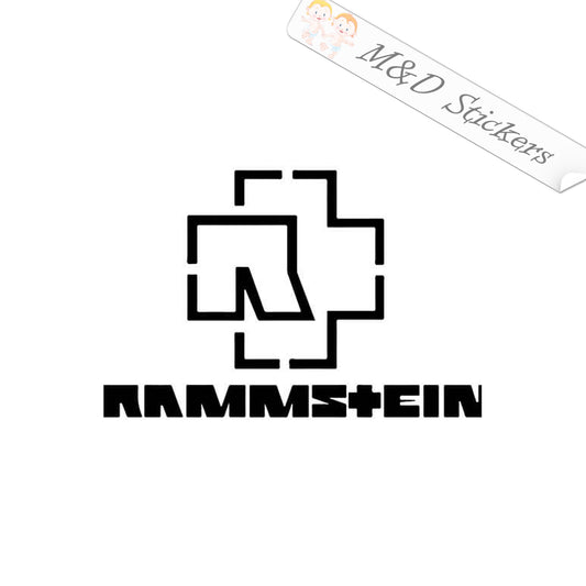2x Rammstein Logo Vinyl Decal Sticker Different colors & size for Cars/Bike