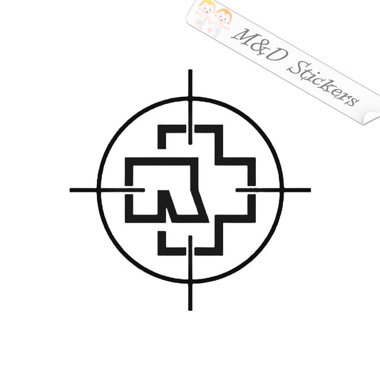 2x Rammstein Logo Vinyl Decal Sticker Different colors & size for Cars/Bike