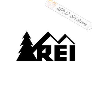 2x REI Logo Vinyl Decal Sticker Different colors & size for Cars/Bikes/Windows