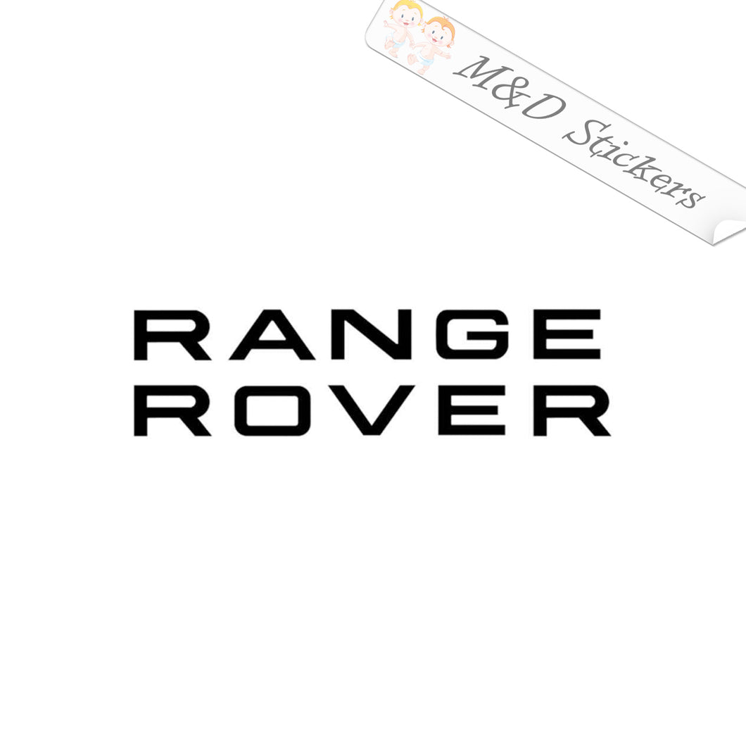 2x Range Rover Logo Vinyl Decal Sticker Different colors & size for Cars/Bikes/Windows
