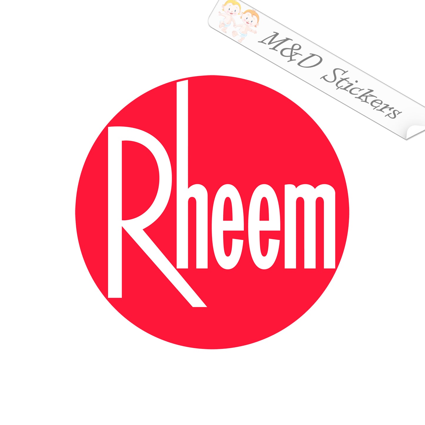 Rheem Logo (4.5" - 30") Vinyl Decal in Different colors & size for Cars/Bikes/Windows