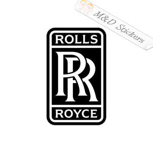 2x Rolls Royce Logo Vinyl Decal Sticker Different colors & size for Cars/Bikes/Windows