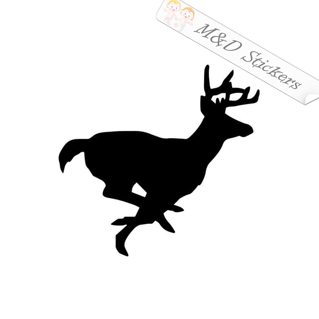 2x Running Deere Vinyl Decal Sticker Different colors & size for Cars/Bikes/Windows