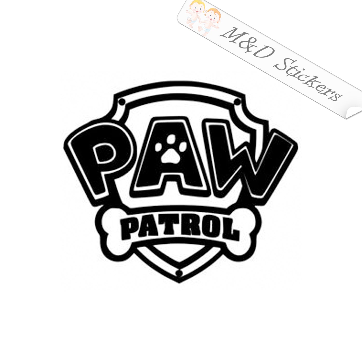 Paw Patrol Logo Outline