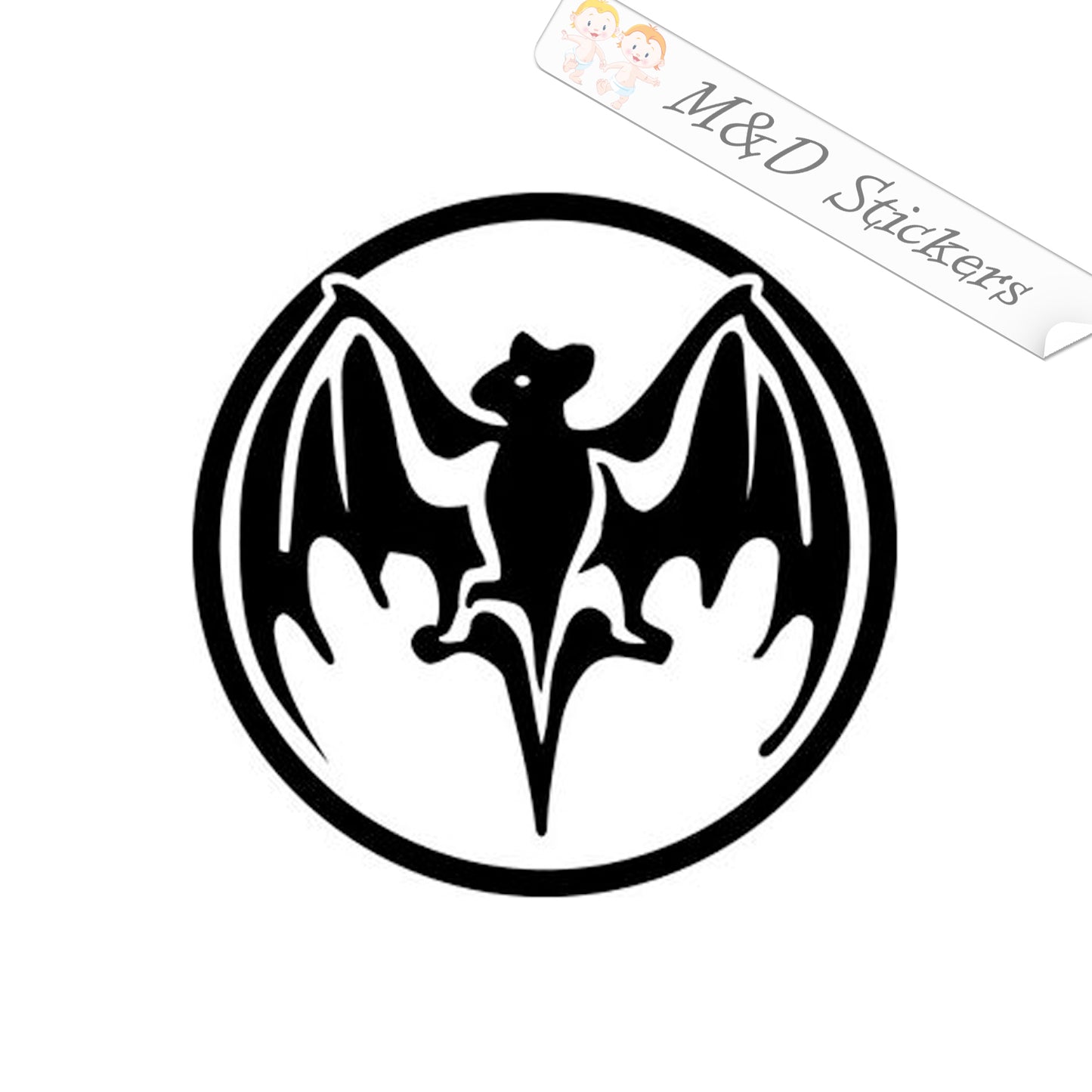 Bacardi Logo (4.5" - 30") Vinyl Decal in Different colors & size for Cars/Bikes/Windows