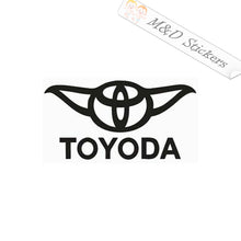 2x Toyoda funny Vinyl Decal Sticker Different colors & size for Cars/Bikes/Windows