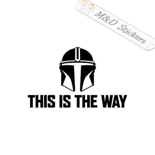 This is the way Mandalorian (4.5" - 30") Vinyl Decal in Different colors & size for Cars/Bikes/Windows