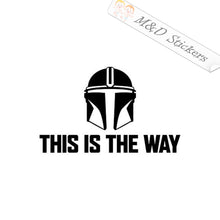 This is the way Mandalorian (4.5" - 30") Vinyl Decal in Different colors & size for Cars/Bikes/Windows