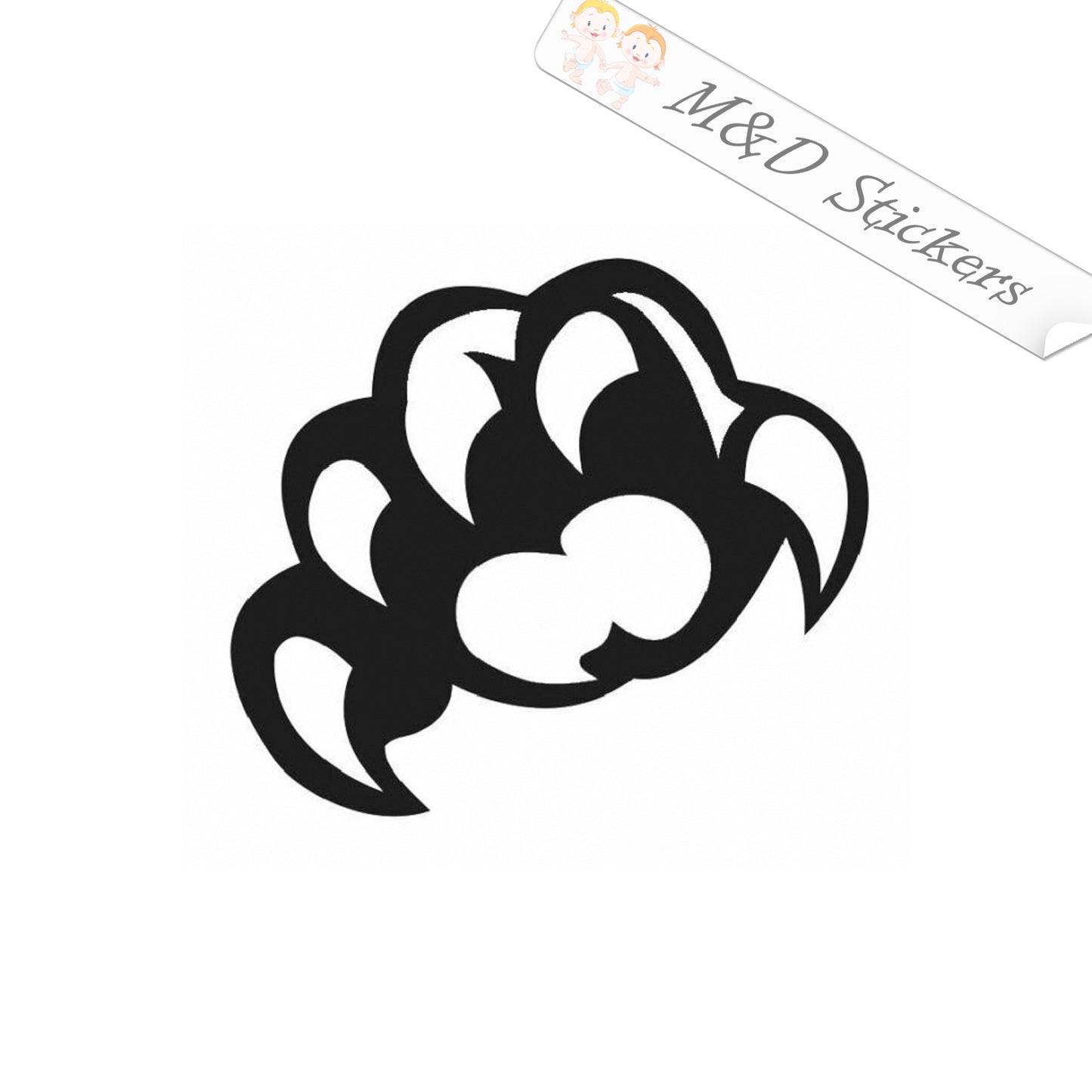 Beast Claw (4.5" - 30") Vinyl Decal in Different colors & size for Cars/Bikes/Windows