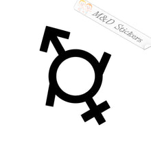 Genderfluid - male and female (4.5" - 30") Vinyl Decal in Different colors & size for Cars/Bikes/Windows