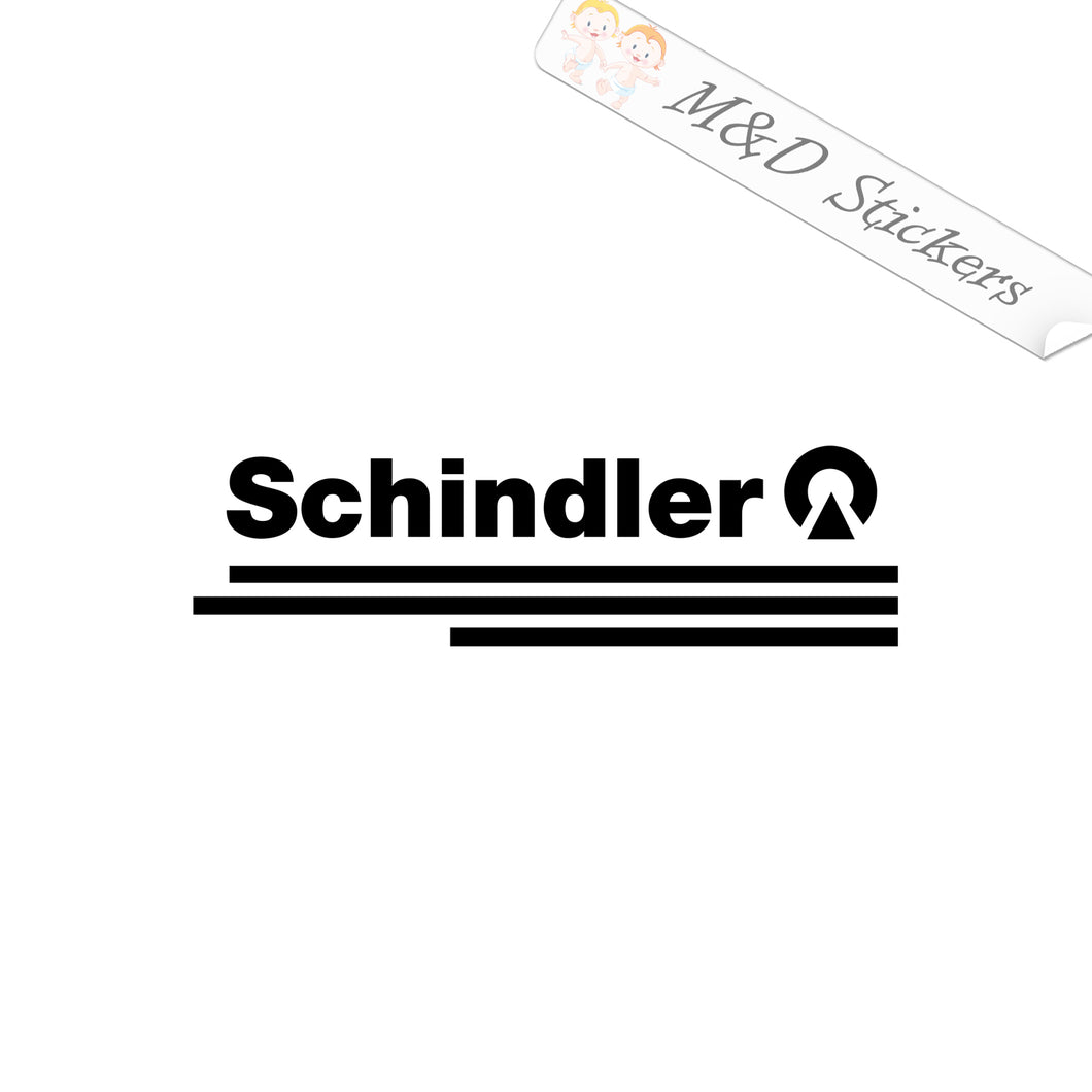 2x Schindler elevator logo Vinyl Decal Sticker Different colors & size for Cars/Bikes/Windows