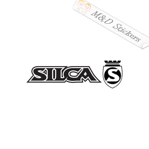 2x Silca Bicycles pump Logo Vinyl Decal Sticker Different colors & size for Cars/Bikes/Windows