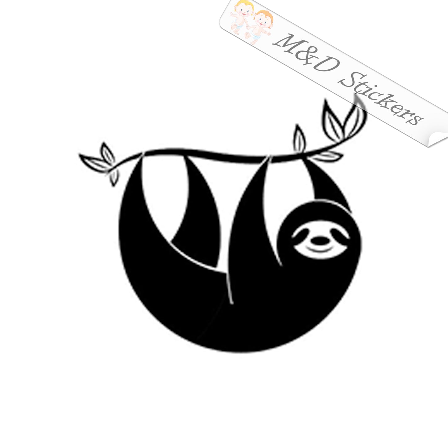 Sloth (4.5" - 30") Vinyl Decal in Different colors & size for Cars/Bikes/Windows