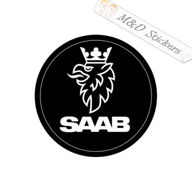 2x Saab Griffin Logo Vinyl Decal Sticker Different colors & size for Cars/Bikes/Windows