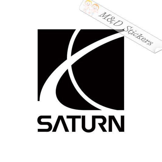 2x Saturn Logo Decal Sticker Different colors & size for Cars/Bikes/Windows