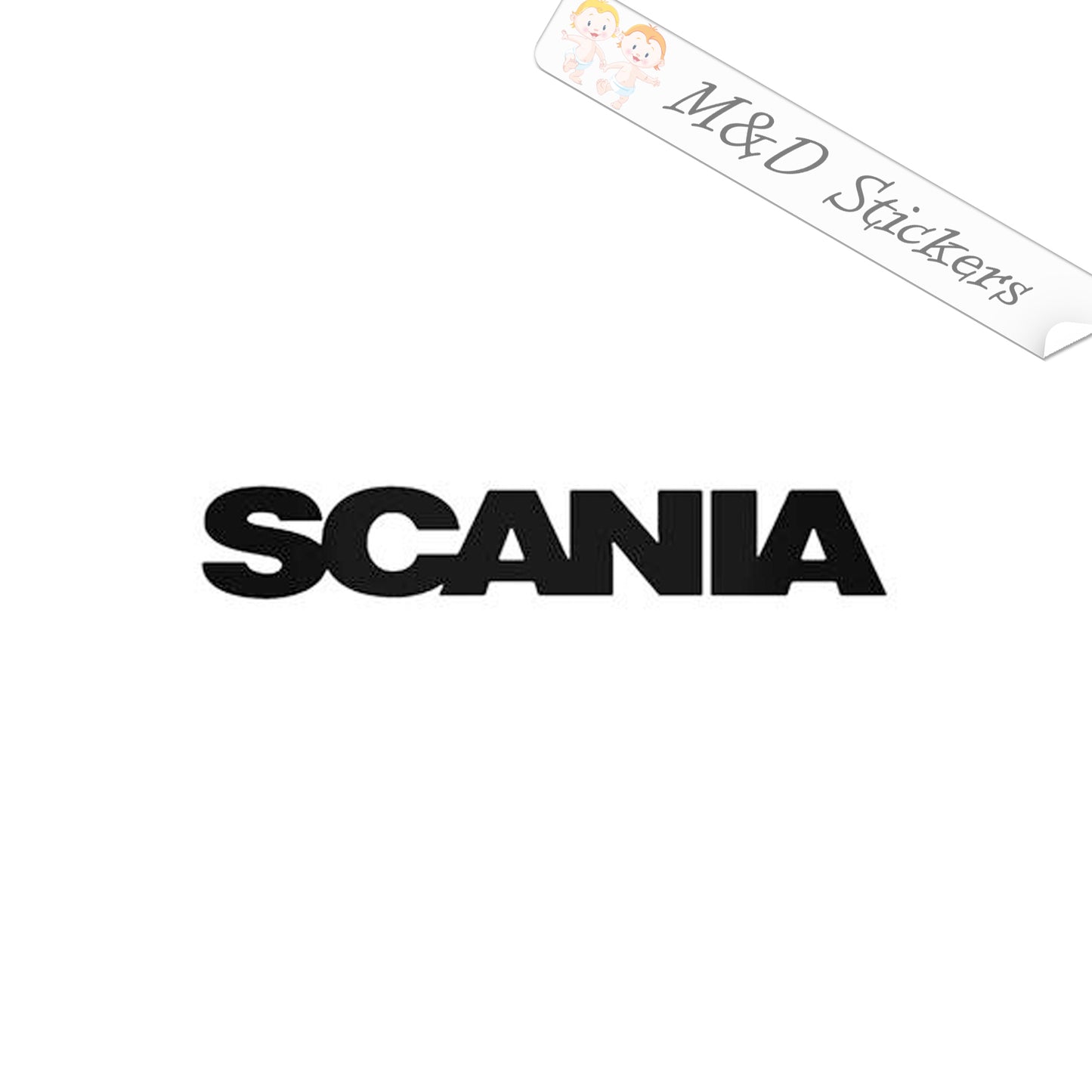 2x Scania Trucks Logo Decal Sticker Different colors & size for Cars/Bikes/Windows