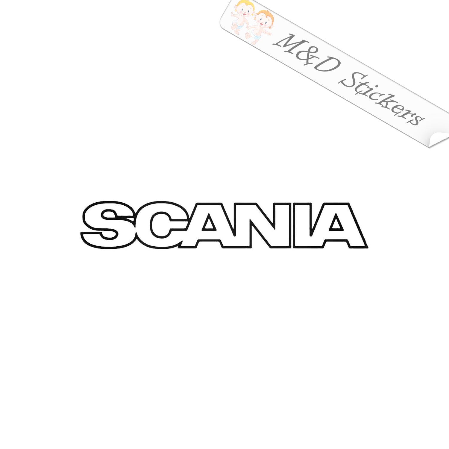 SCANIA TRUCK LOGO STICKER DECAL for Cab X2 1200mm Hi, Choice of colours