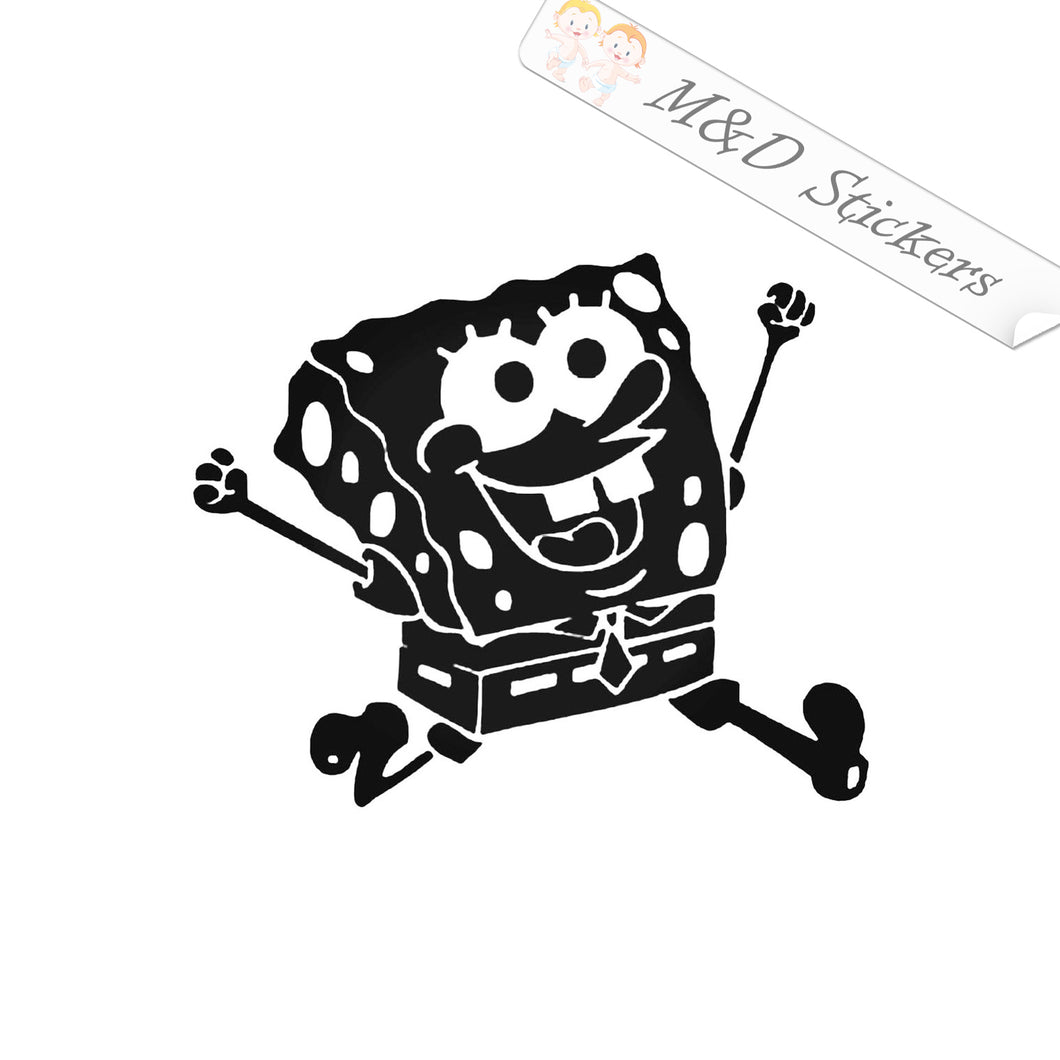 2x Spongebob Square Pants Vinyl Decal Sticker Different colors & size for Cars/Bikes/Windows