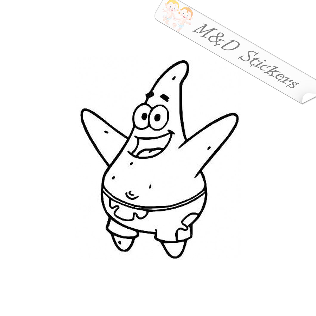 2x Spongebob Square Pants Patrick Vinyl Decal Sticker Different colors & size for Cars/Bikes/Windows