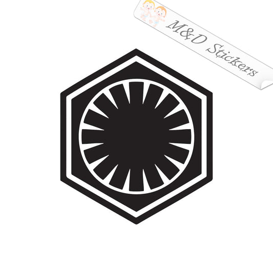 2x First Order logo Star Wars Vinyl Decal Sticker Different colors & size for Cars/Bikes/Windows