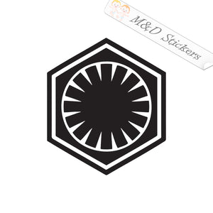 2x First Order logo Star Wars Vinyl Decal Sticker Different colors & size for Cars/Bikes/Windows