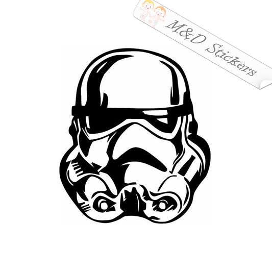 2x Stormtrooper Vinyl Decal Sticker Different colors & size for Cars/Bikes/Windows