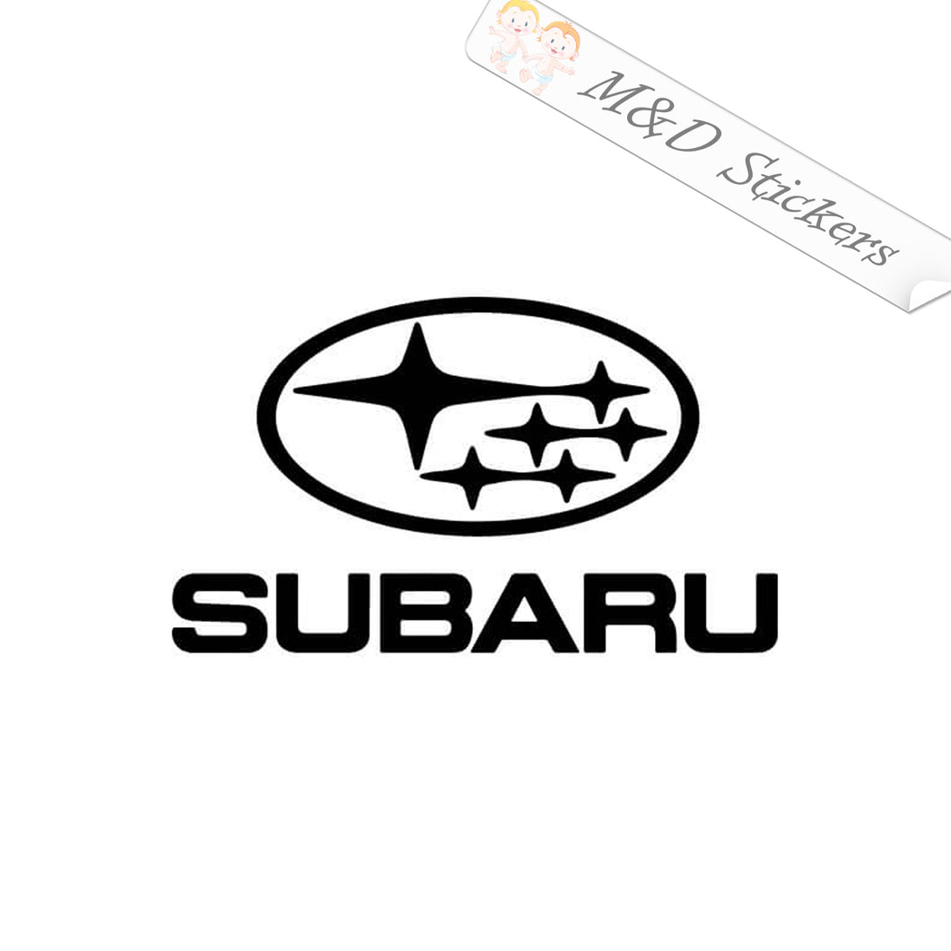 2x Subaru Logo Vinyl Decal Sticker Different colors & size for Cars/Bikes/Windows