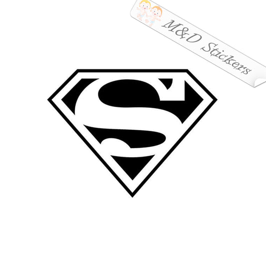 2x Superman Vinyl Decal Sticker Different colors & size for Cars/Bikes/Windows
