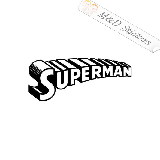2x Superman Vinyl Decal Sticker Different colors & size for Cars/Bikes/Windows